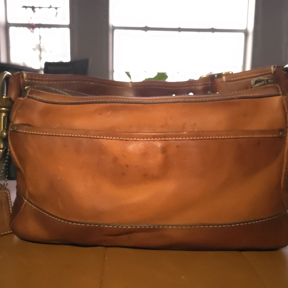 Coach Legacy brown Leather turnlock satchel Handbag - Picture 3 of 4